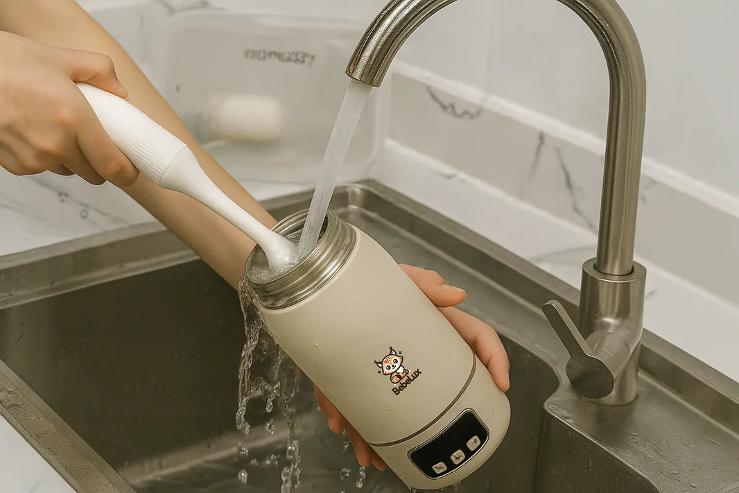 Fläschchen richtig reinigen: So bleiben Babyflaschen hygienisch & keimfrei
